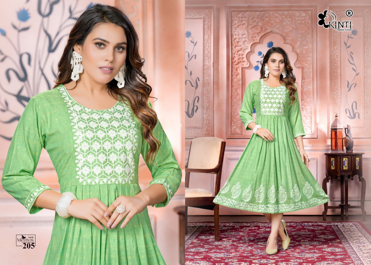 Mentos Vol 2 By Kinti Designer Anarkali Kurtis Catalog